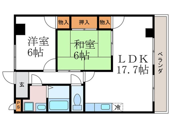 ピア・レジデンス羽束師の物件間取画像